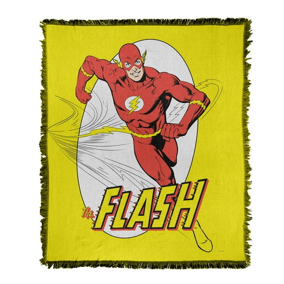Flash Blanket, 50'x60' The Crimson Comet Woven Tapestry Cotton Blend Fringed Throw