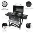 thumbnail image 4 of Royal Gourmet 24" CD1824A 24-Inch Charcoal Grill, Heavy-duty BBQ Smoker for Outdoor Picnic Camping Grilling, Black, 4 of 7
