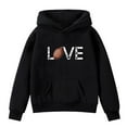 thumbnail image 4 of LIUYUNNN Boy Girl Hoodie Long Sleeve Soft Sweatshirt Graphic Hoody Kids Cute Pullovers Top Clothes Girls Hoodies with Ears, Size 3-4 Years, 4 of 4