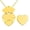 Gold, variant on Secret Hidden Message Pendant Necklace Gift for Girlfriend Valentines Day