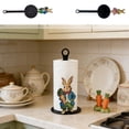 thumbnail image 7 of SIYTUAU Rabbit Shaped Kitchen Paper Towel Holder Style A Metal Easter Decoration For Countertop Bathroom Stable Weighted Base, 7 of 7