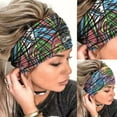 thumbnail image 1 of Zhaomeidaxi Headbands Yoga Wide Knot Hair Bands Sweat Printed Headwraps Elastic Turban Headscarfs Multicolor Headwear Outdoor Hair Accessories for Women and Girls, 1 of 8