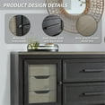 thumbnail image 3 of Ashley Furniture Foyland 11-Drawer Wood Dresser in Black & Grayish Brown, 3 of 8