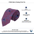 thumbnail image 4 of CTM  Paisley Print Tie (Men), 4 of 4