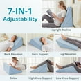 Wedge Pillow for Sleep Apnea, 10 Inch Adjustable Bed Wedge Pillow for