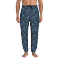 thumbnail image 2 of Sweatpants for Men - Winter Blue Forest Deer Adjustable Elastic Band Mens Joggers With Pockets, Athletic Workout Gym Casual Track Pants for Men, 2 of 7