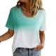 thumbnail image 3 of Tops para hombre, blusas y camisas de cuello redondo y manga corta para hombre, blusas y camisas casuales deportivas con estampado degradado divertido para hombre y mujer, blusas vintage de manga cort, 3 of 8