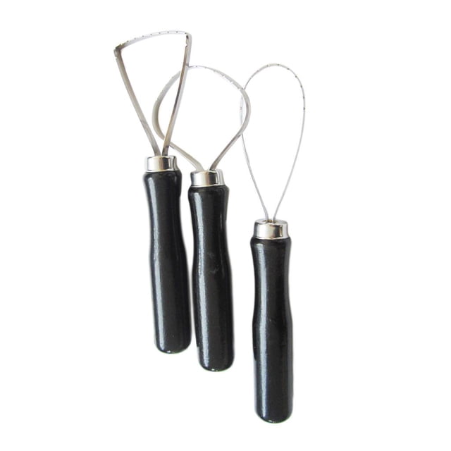 Herramienta de de Escultura de ámica de de 3 Piezas con Herramienta de Ambre de material acero BLESIY Raspador de esculturas