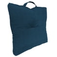 thumbnail image 5 of Jordan Manufacturing 20" x 20" Limbo Capri Blue Solid Square Tufted Outdoor Floor Cushion with Handle (2 Pack), 5 of 10