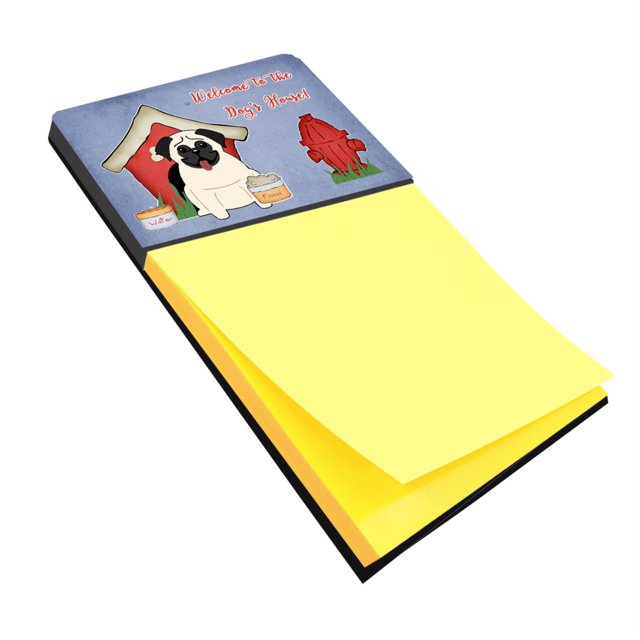 Caroline's Treasures Dog House Collection Pug Cream Sticky Note Holder, multicolor (BB2758SN) Caroline's Treasures BB2758SN