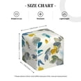 thumbnail image 4 of Kdxio Watercolor Leaves Print Tissue Box Cover,Square Decorative PU Leather Facial Paper Case Organizer Holder Dispenser for Bathroom,Night Stands,Desk,Car 5.2''X5.2''X5.2'', 4 of 8