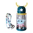 thumbnail image 2 of Botella Escuela a prueba de Agua potable con Sippy Ventosa Bebé AZUL Gloria Botellas de Oso Kawaii, 2 of 9