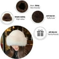 thumbnail image 6 of Women's Winter Faux Fur Bucket Hat, 2026 New Fluffy Furry Warm Hats, Warm Woolen Hats, Fur Hat for Women, 6 of 8