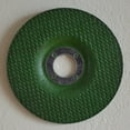 thumbnail image 2 of 4-1/2" x 1/8" x 7/8" Flexible Grinding Wheel green corp disc, 2 of 2