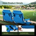 thumbnail image 5 of Sophia & William Portable Stadium Chair Stadium Seat for Bleacher with Cup Holder, Blue, 5 of 6