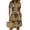 Yellow, variant on Women's 4th of July 250th Anniversary Patriotic Dress Short Sleeve Button Neck Printed Pattern Relaxed Fit Summer Holiday Style Casual Independence Day USA Flag Daily Wear Blue L