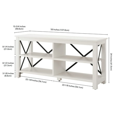 Camden&Wells - Sawyer TV Stand for TVs up to 55" - White