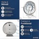 thumbnail image 4 of Stainless Steel Indoor Hygrometer Thermometer for Accurate Humidity and Temperature Monitoring, 4 of 5