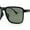 Matte Black Gold - Green, variant on Polarized Rectangular Mens Gentlemanly Simple Frost Plastic Sunglasses Blue - Black