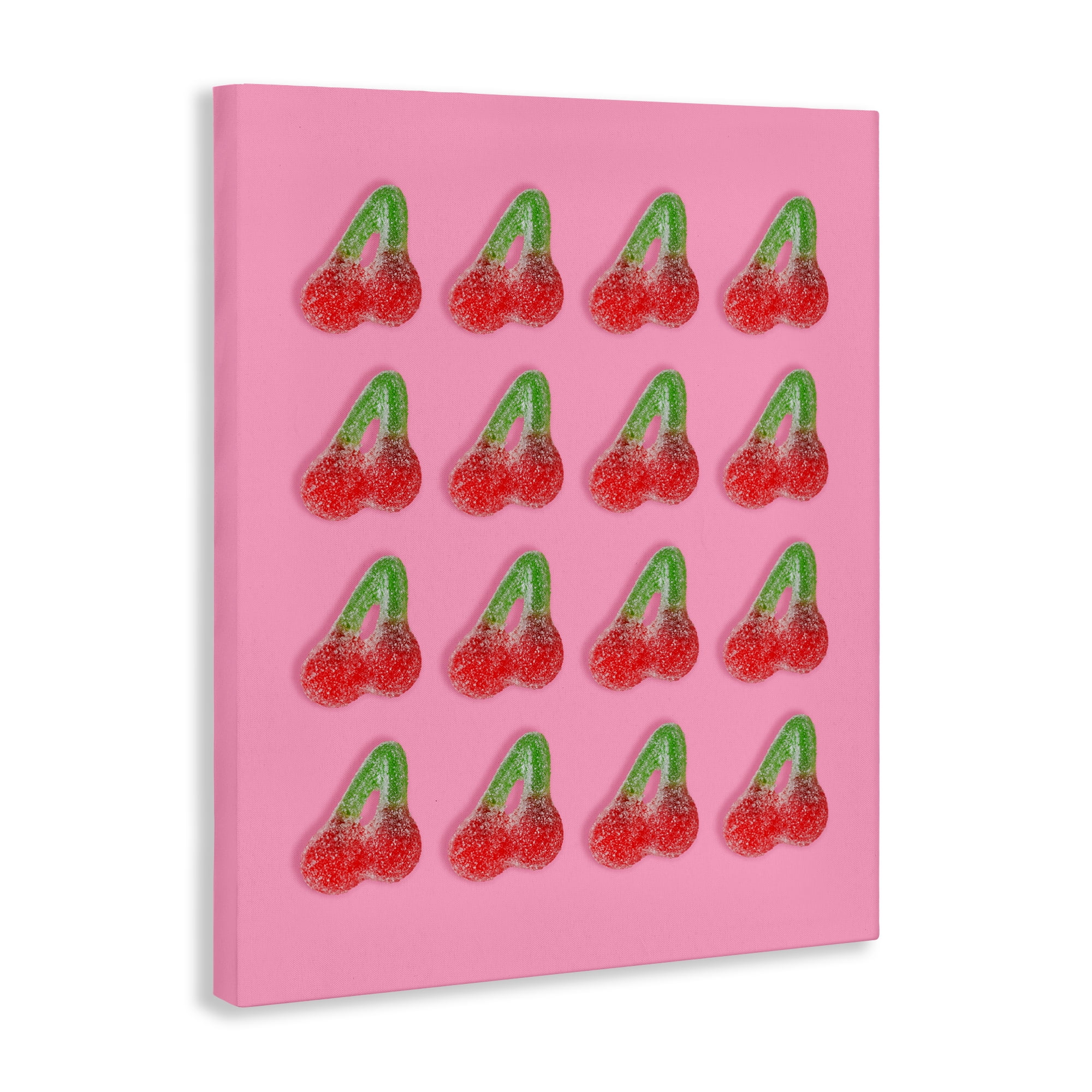 Stupell Industries Cherry Candy Pattern Canvas Wall Art, design by LISH Creative