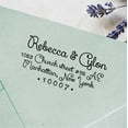 thumbnail image 1 of Custom Return Address Stamps Wedding Invitation Self Inking Family Rubber Stamps, 1 of 1