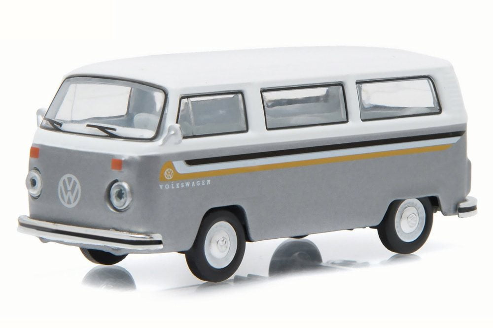 1976 Volkswagen Type 2 Custom Van, White & Gray - Greenlight 96160 - 1/ ...