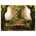 thumbnail image 2 of Romantic Seat in Deep Forest - Landscape Photography Canvas Print, 2 of 3
