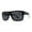 Shiny Black, variant on Mens 90s Classic Flat Top All Black Gangster Shade Sunglasses Shiny Black
