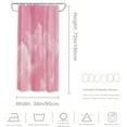 thumbnail image 5 of Pink Cute Cloud Decor Shower Curtain, Bathroom Decor Polyester Fiber Plastic Rings Quick-Drying Waterproof for Bathtubs/Bathroom, 72x36 inches, 5 of 6