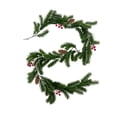 thumbnail image 2 of Artificial Cedar Christmas Garland with Berries Pinecones, 6FT Xmas Mantle Fireplace Table Stair Railing Holiday Indoor Decor, 2 of 6