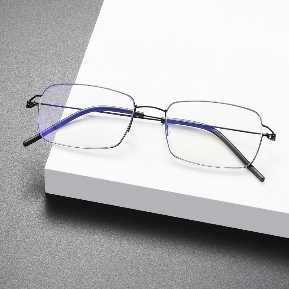3 Pairs of Men Women Screwless Ultralight Reading Glasses 3.5 Rectangle Anti Blue Light Readers +3.50