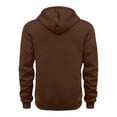 thumbnail image 3 of Boys Quarter Zip Trendy Hoodie Casual Long Sleeve Front Pocket Warm Kids Fall Pullover Sweatshirt Brown 5-14, 3 of 8