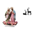 thumbnail image 1 of Decoración De Escritorio De Acrílico Y Estatua De Ciervo Negro De Resina, Figura De Reno, Adorno De Mesa único Para Casa De Vacaciones, Sala De Estar, Estudio, Balcón, Regalo., 1 of 8