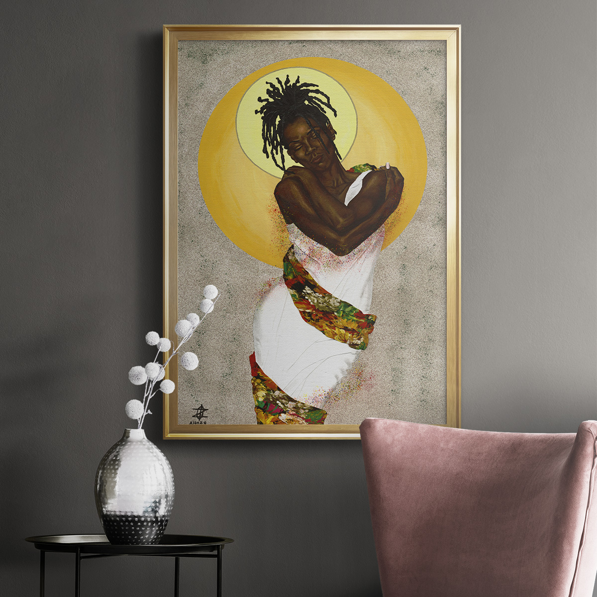 Her Love Premium Framed Print - Ready to Hang