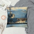 thumbnail image 2 of PHYHOO Navy Ship Cushion Covers Military Theme Throw Pillow Covers Military Combat Ship Pattern Pillow Covers, Army Soldier Cushion Cases for Boys Kids Teens Soft, 2 of 5