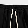 thumbnail image 7 of Yaoyar Mens Round Neck Button Detail Short Sleeve Top with Drawstring Elastic Waist Shorts Casual Two Piece Set Coordinated Outfit, 7 of 7