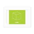 thumbnail image 1 of Mathematical Geometric Space Cube Photo Mount Frame Picture Art Painting Desktop 5x7 inch, 1 of 3