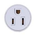thumbnail image 3 of E26/E27 3 Hole Light Bulb Socket Adapter  Polarized Lamp Socket Adapter Converter  US Plug Light Fixture Bulb Adapter Socket Converter  Light Bulb Plug Adapter for Patio  Garage  Porch, 3 of 10