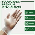Gorilla Supply Multipurpose Food Prep Vinyl Gloves, Strong Handling
