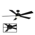 thumbnail image 3 of Wynd 52" Matte Black Integrated LED Smart Ceiling Fan with Remote Control, 3 of 11