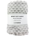 thumbnail image 3 of Shason Textile (1.5 Yard Cut) Soft Minky Dot Fleece, Light Grey., 3 of 3