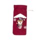 thumbnail image 1 of Bolsa para cubrir botellas de vino navideñas, envoltura para champán con muñeco de nieve y Papá Noel, 1 of 8