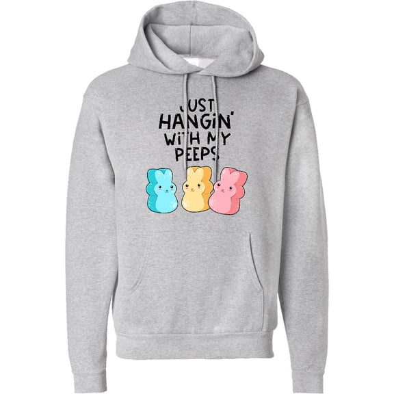 Inktastic Easter Just Hangin' with My Peeps Adult Hoodie Sweatshirt