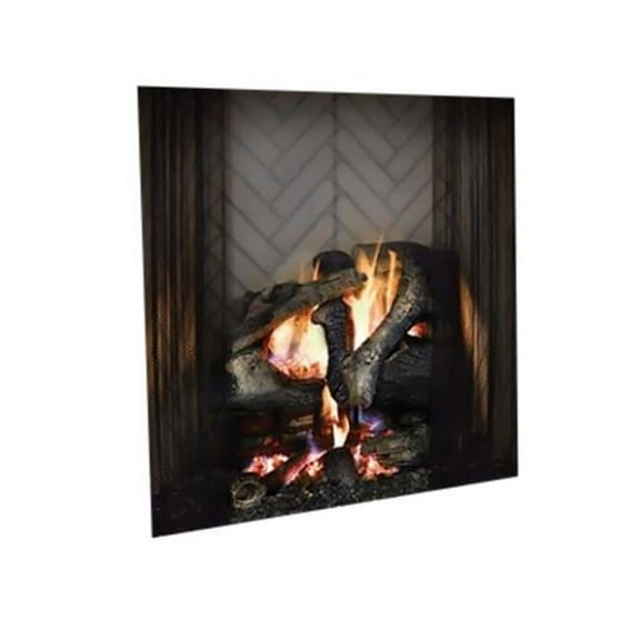 42 in. Radiant Wood Burning Fireplace Kit