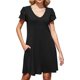 thumbnail image 2 of Vestidos casuales de mujer con volantes, manga corta, cuello en V, vestido de cóctel de verano con bolsillo, 2 of 5