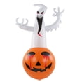 thumbnail image 1 of Fantasma De Calabaza Ambiente De Vacaciones Decoración De Halloween Para Exteriores Resistente A La Decoloración Luz LED De 16 Colores Para Césped Para Jardín ANGGREK Otros, 1 of 8