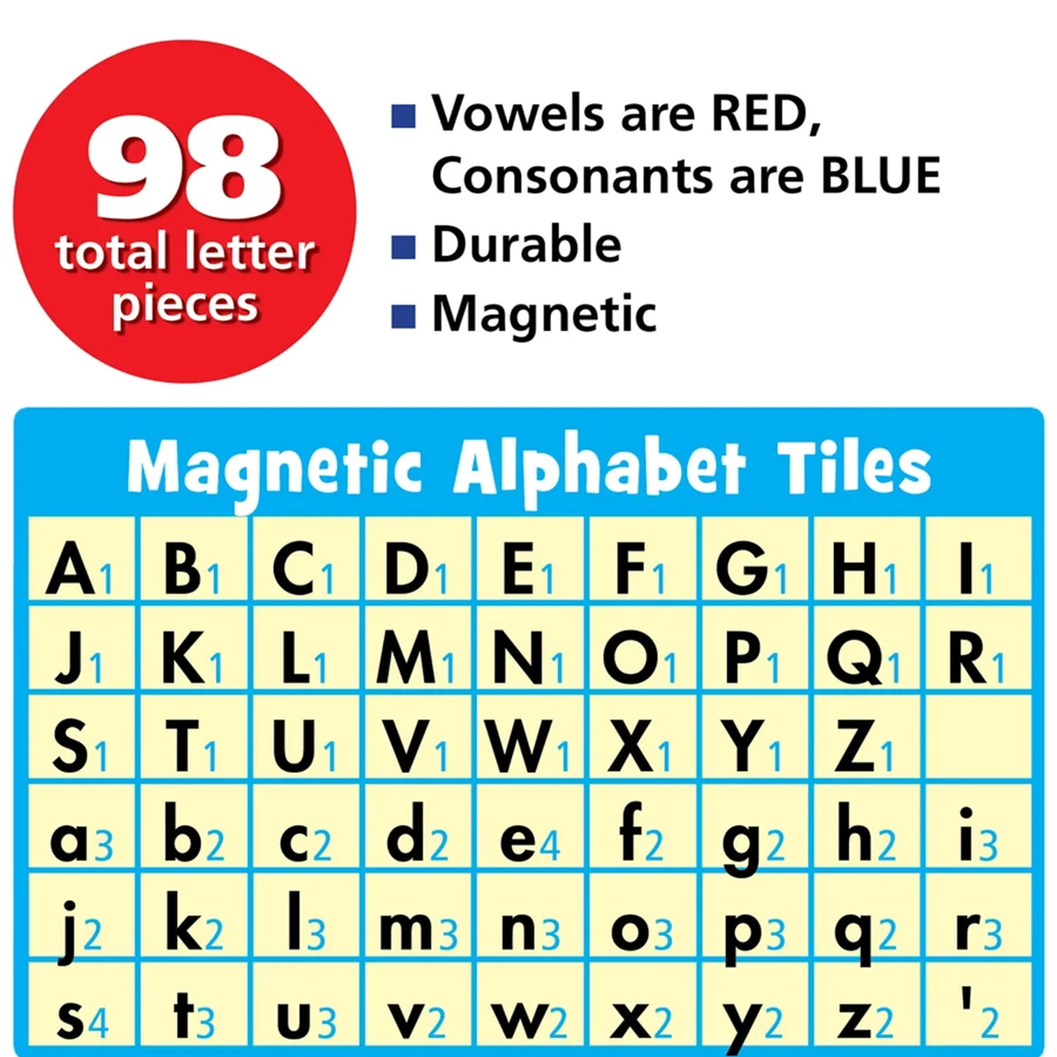 Primary Concepts Magnetic Alphabet Tiles