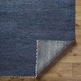 thumbnail image 3 of Hauteloom Powa Wool Living Room, Bedroom Area Rug - Contemporary - Royal Denim - 6' x 9', 3 of 9