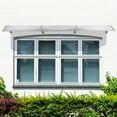 thumbnail image 7 of Xilee Window Awning Door Entrance Roofing Sheet Polycarbonate Door Awnings Outdoor  UPF 50+, Aluminum Bracket Polycarbonate Board.Front Doors/Windows Overhang Awning for Sun Shutter, UV, Rain White, 7 of 7