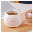 thumbnail image 4 of Taza de cerámica de estilo conejo blanco for el hogar, taza de leche for el desayuno, juego de té de la tarde, taza de café, uso diario for hombres y mujeres, 13oz(400ml), 4 of 7
